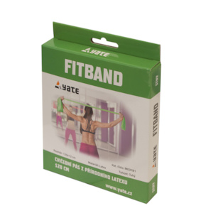 Posilovací pás Therapy FIT Band  - délka 1,2m,  tuhý - zelený_obr3