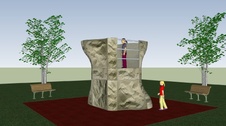 Dětské hřiště Tower 1B  pro pryžovou bezpečnostní zónu_obr2