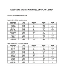 Kladivářské rukavice - velikost XL, levá HGL- XL_obr4