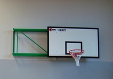 Nástěnná skládací konstrukce na basketbal 1,3 - 1,65m_obr3