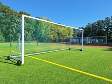Fotbalová branka 7,32 × 2,44 m – hliníková, přenosná, s kotvením do země_obr2