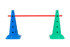Vymezovací kužel pevný  s otvory, barva zelená - výška 30 cm_obr5
