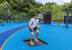 Venkovní trampolína Kids Tramp Playground 150 × 150 cm_obr3
