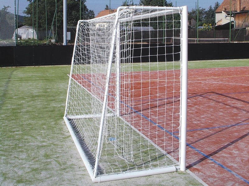 Síť na branku házená STANDARD rozměr 3 x 2 x 1 x 1,5m, bílá