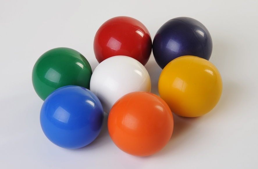 PVC míč  DOTEK -  průměr 70 mm - hmotnost 100 g