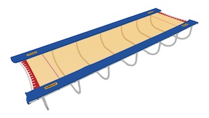 Trampolínová dráha EUROTRAMP - pevná (12 x 2 m, 360 kg)_obr3