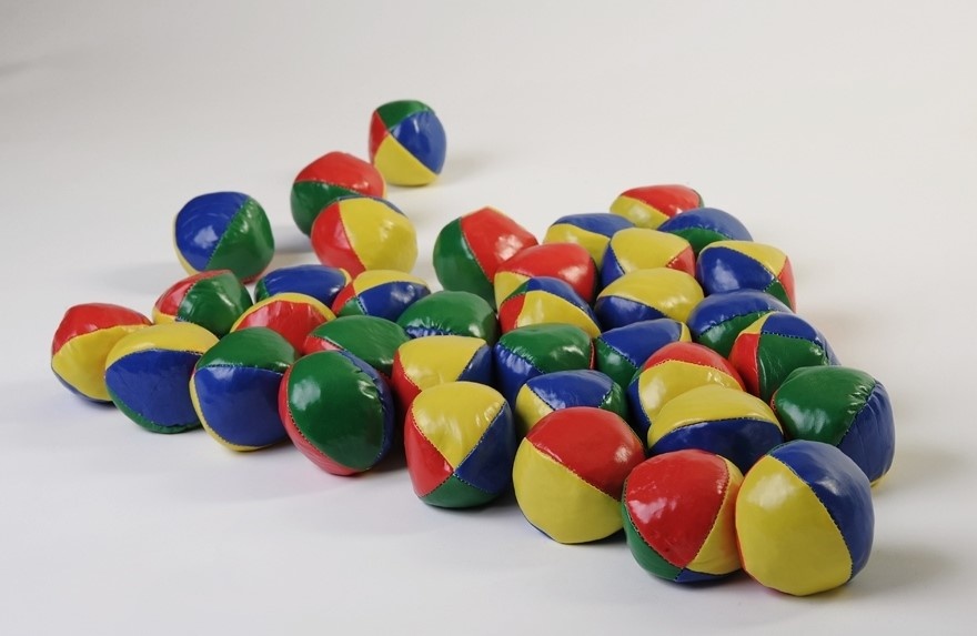 Žonglovací míčky - průměr 62 mm - 36 ks