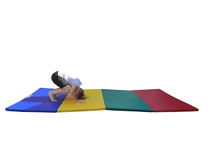 Skládací žíněnka modrá–žlutá–zelená–červená 240x120x3cm 4-dílná_obr4